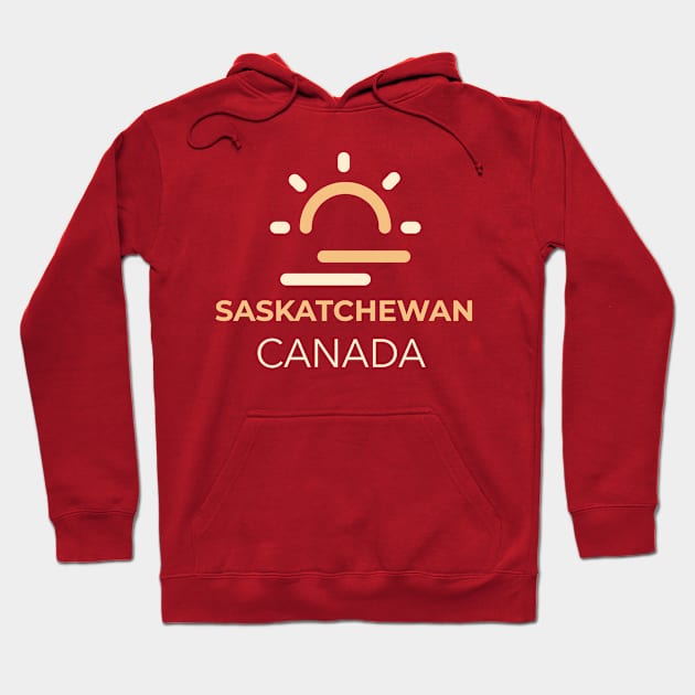 Sunny Saskatchewan, Canada Hoodie by Canada Tees
